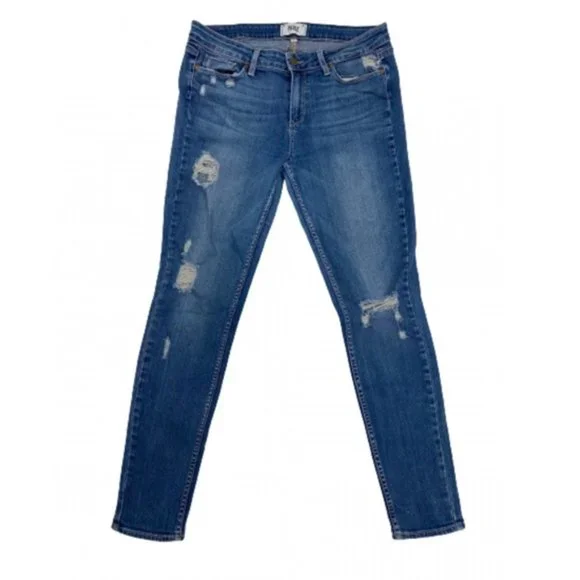 Paige Verdugo Ultra Skinny Danica Distressed 9 oz Jeans 28 - Picture 6 of 9